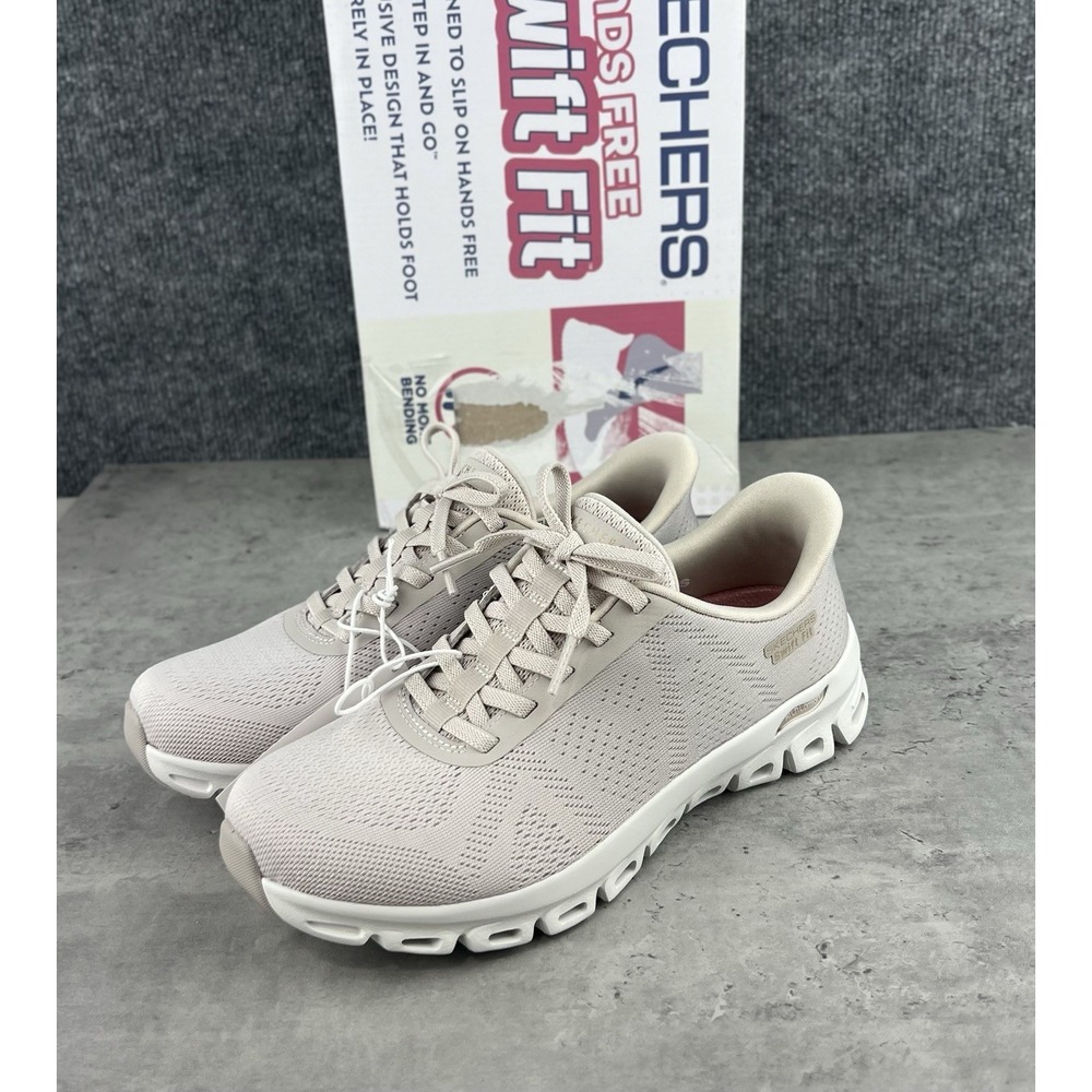 Skechers Women's Slip On Hands Free Swift Fit Shoes Size 6 Tan New With Box